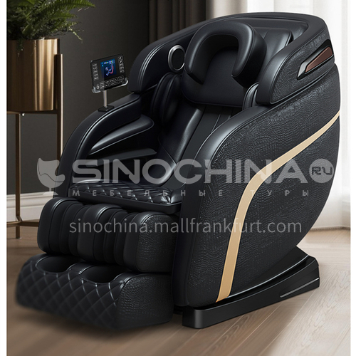 JR-A6 New style multi-dimensional LCD large screen touch U-shaped headrest Bluetooth HIFI audio retractable massage chair